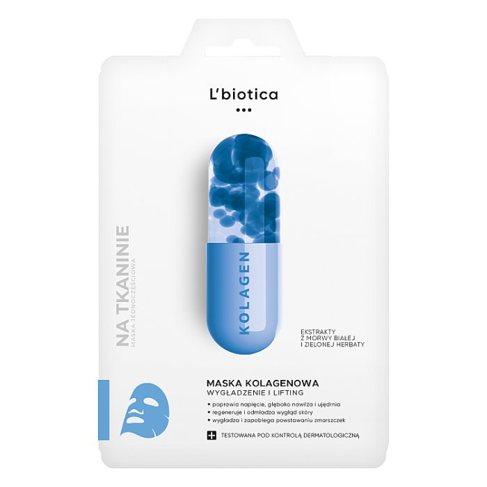 Maska kolagenowa w postaci nasączonej tkaniny, 23 ml