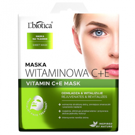 MASKA WITAMINOWA C + E - W POSTACI NASĄCZONEJ TKANINY 23 ml