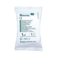 Matocomp gaza opatrunkowa jałowa 17-nitkowa 1m2, 1 szt.
