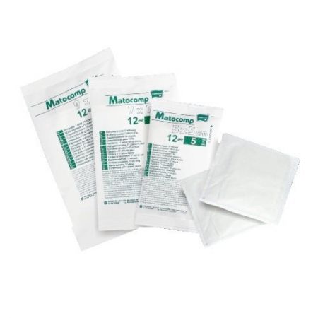 MATOCOMP Kompresy jałowe 17 nitek 12 warstw 7cm x 7cm 5 szt.