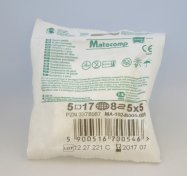 MATOCOMP Kompresy jałowe 17 nitek 8 warstw 5cm x 5cm 5 szt.