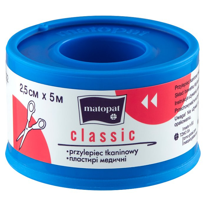 Matopat Classic Plaster tkaninowy 5m x 2,5cm 1 szt.