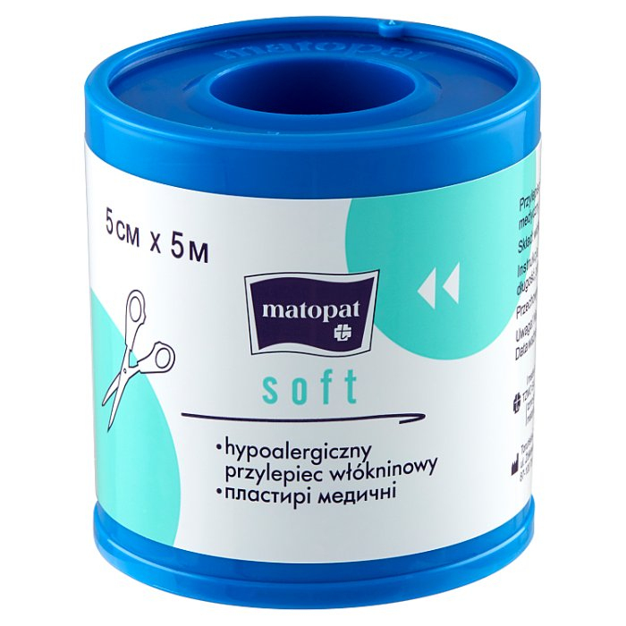 Matopat Soft Plaster włókninowy 5m x 5cm 1 szt.