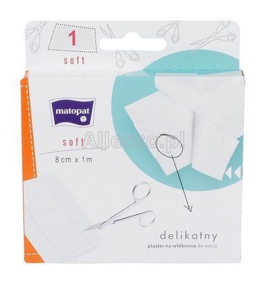 MATOPAT SOFT Plaster z opatrunkiem 1m x 6cm 1 szt.