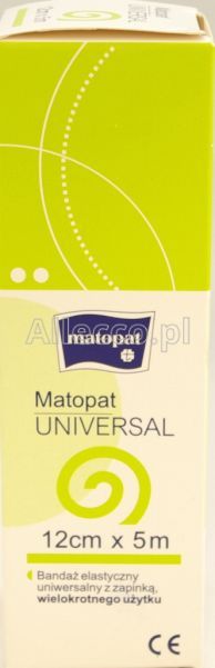 MATOPAT UNIVERSAL Opaska elastyczna tkana 5 m x 12 cm 1 szt.