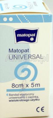 MATOPAT UNIVERSAL Opaska elastyczna tkana 5m x 8cm 1 szt.