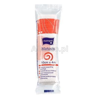 MATOVIS Opaska podtrzymująca wiskozowa 4m x 10cm 1 szt.