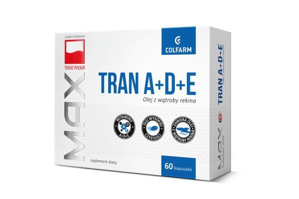 Max Tran z witaminami A+D+E 60 kapsułek