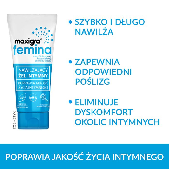 Maxigra Femina nawilżający żel intymny, 75 ml