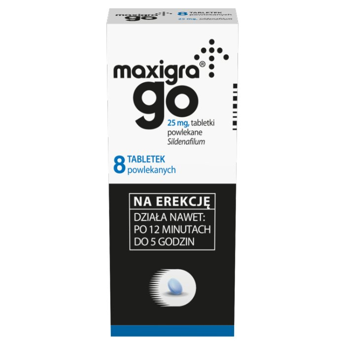 Maxigra Go 25 mg tabletki powlekane, 8 szt.