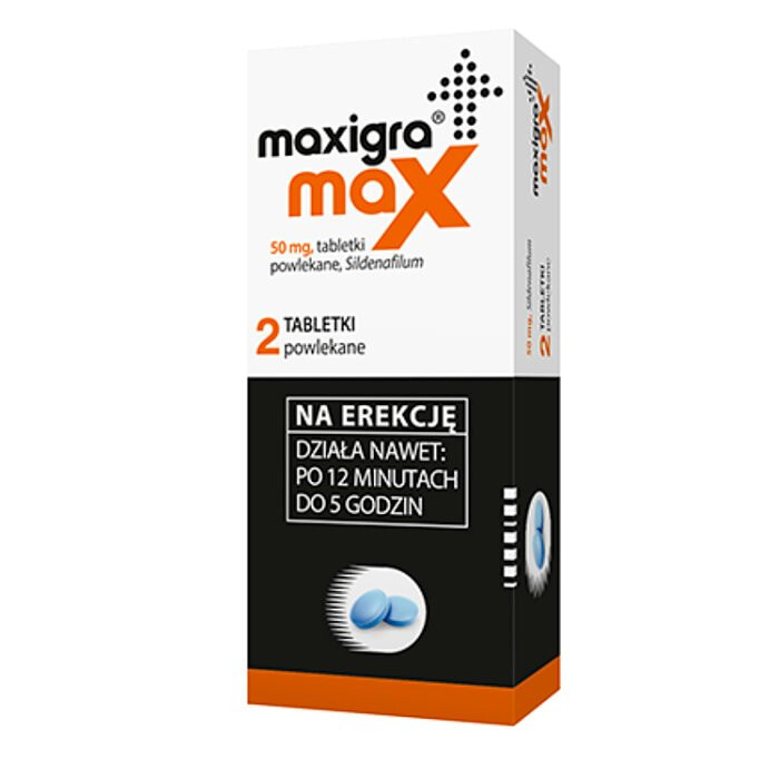 Maxigra Max 50 mg 2 tabletki