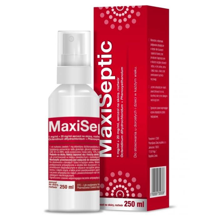 Maxiseptic aerozol na skórę, 250 ml
