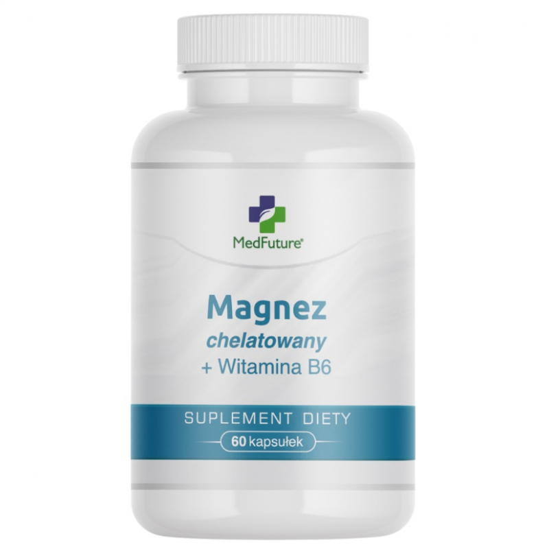 MedFuture Magnez chelatowany + witamina B6 kapsułki, 60 szt.