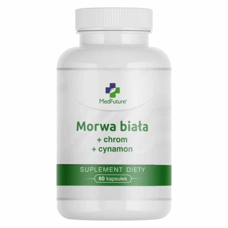 MedFuture Morwa biała + chrom + cynamon kapsułki, 60 szt.