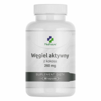 Medfuture Węgiel aktywny z kokosa 260 mg kapsułki, 60 szt.