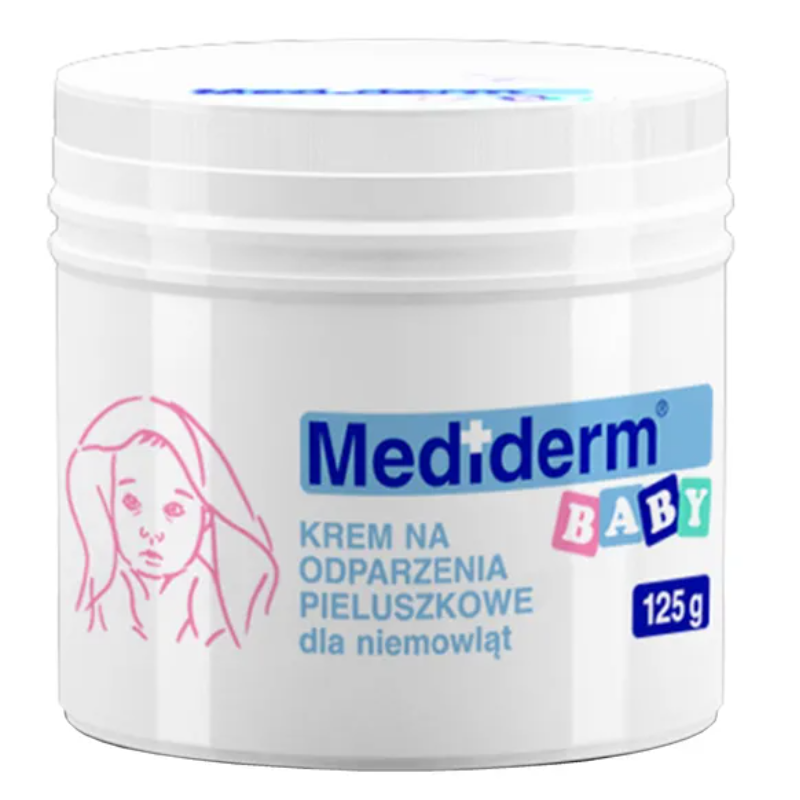 Mediderm Baby krem na odparzenia pieluszkowe dla niemowląt, 125 g