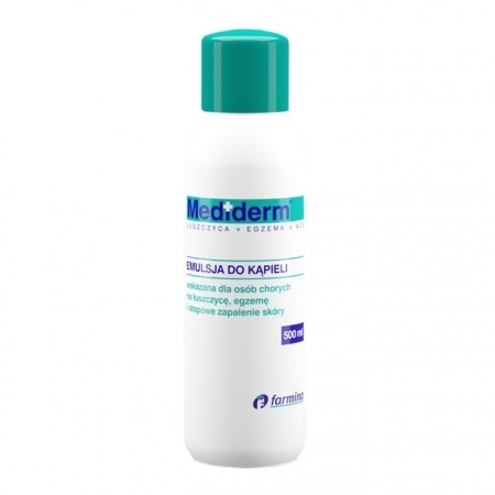 Mediderm Emulsja do kąpieli dla chorych na egzemę, łuszcyzcę i AZS, 500 ml