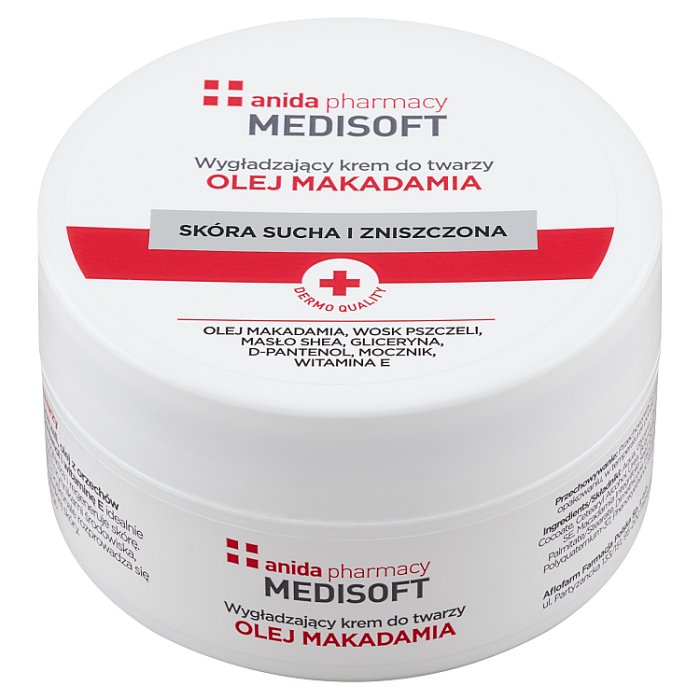 Medisoft krem wygładzający do twarzy olej makadamia, 100 ml
