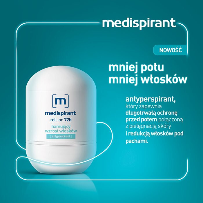 Medispirant Roll-on 72h antyperspirant w kulce, 40 ml