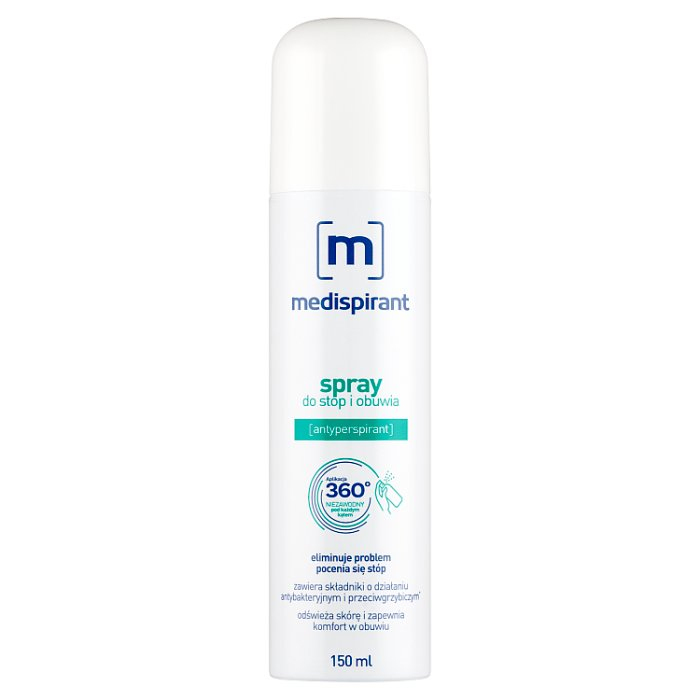 Medispirant spray do stóp i obuwia na nadmierną potliwość, 150 ml