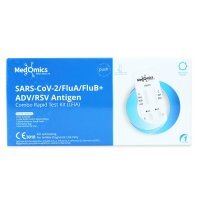 Medomics SARS-CoV-2/FluA/FluB+ADV/RSV Antigen Combo Rapid Test Kit, 1 szt.