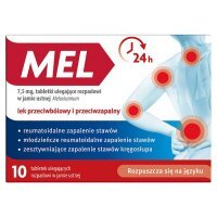 Mel 7,5mg 10 tabletek ulegających rozpadowi w jamie ustnej