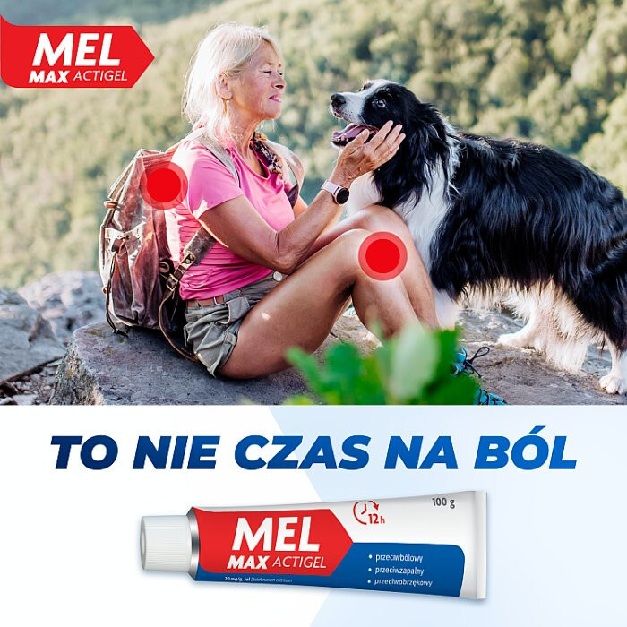 Mel Max Actigel 20 mg/g żel przeciwbólowy i przeciwobrzękowy, 180 g