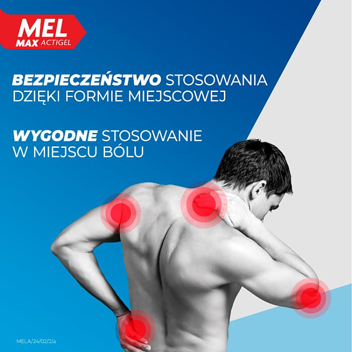 Mel Max Actigel 20 mg/g żel przeciwbólowy i przeciwobrzękowy, 180 g