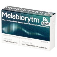 Melabiorytm B6 Max tabletki z melatoniną na zaburzenia snu, 30 szt.