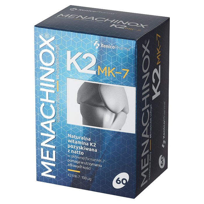 Menachinox K2 MK-7 kapsułki na wsparcie kości, 60 szt.