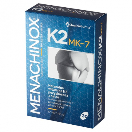 Menachinox K2 MK-7 kapsułki na zdrowe kości i serce, 30 szt.