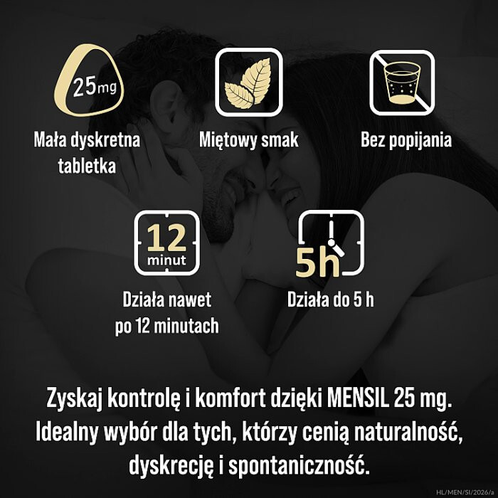 Mensil 25 mg tabletki do rozgryzania i żucia 4 szt.