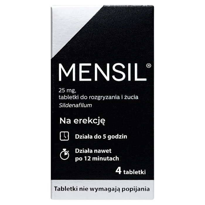 Mensil 25 mg tabletki do rozgryzania i żucia 4 szt.