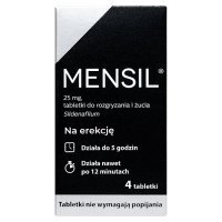 Mensil 25 mg tabletki do rozgryzania i żucia 4 szt.