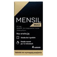 Mensil Max 50 mg tabletki do rozgryzania i żucia na erekcję, 4 szt.