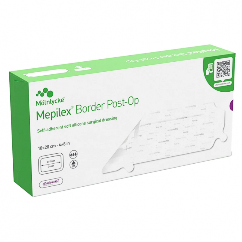 Mepilex Border Post-Op opatrunek pooperacyjny 10 x 20 cm, 1 szt.