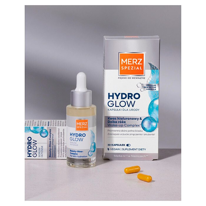 Merz Spezial Hydro Glow kapsułki dla urody z dziką różą, 30 szt.
