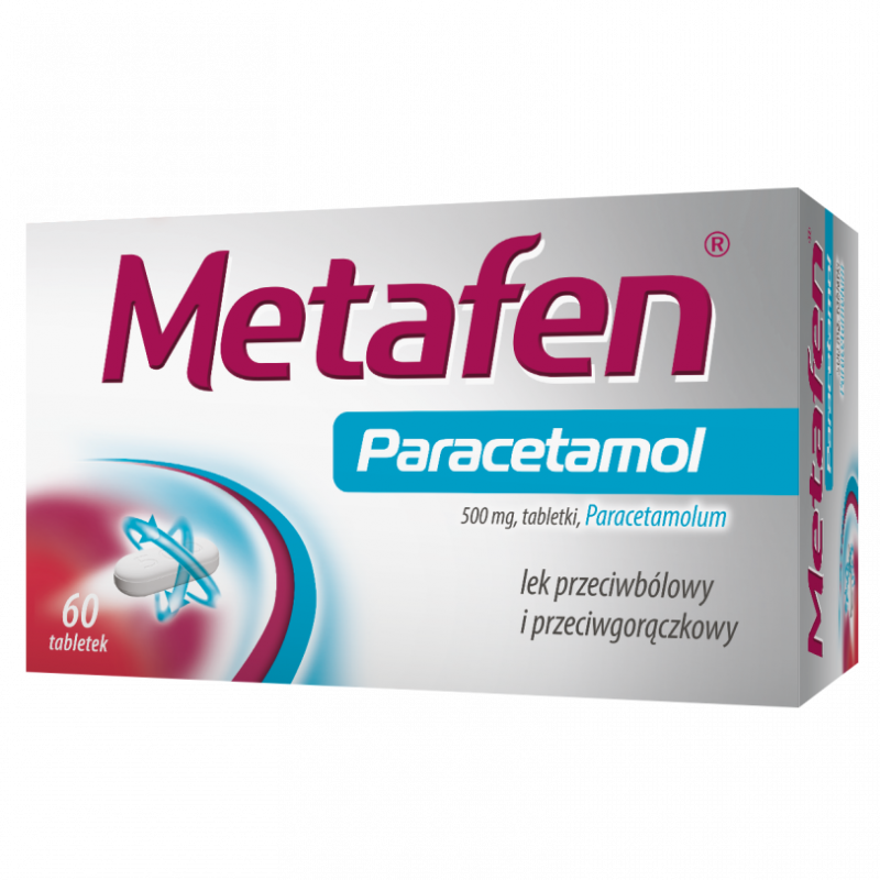 Metafen Paracetamol 500 mg tabletki, 60 szt.