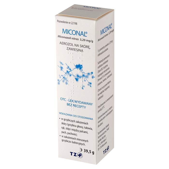 Miconal 3,29mg/g aerozol na skórę 39,5 g