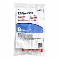 Micro-Fine Strzykawka insulinowa 1 ml z igłą 30G (0,30 mm) x 8 mm, 10 szt.