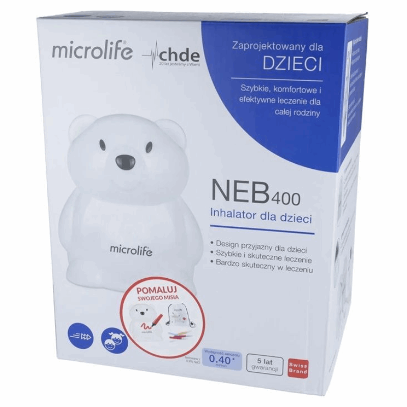 Microlife Neb 400 Inhalator kompresorowy dla dzieci, 1 szt.