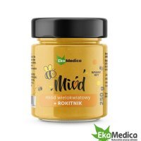 Miód wielokwiatowy z rokitnikiem i ekstraktem z owoców rokitnika 250 g