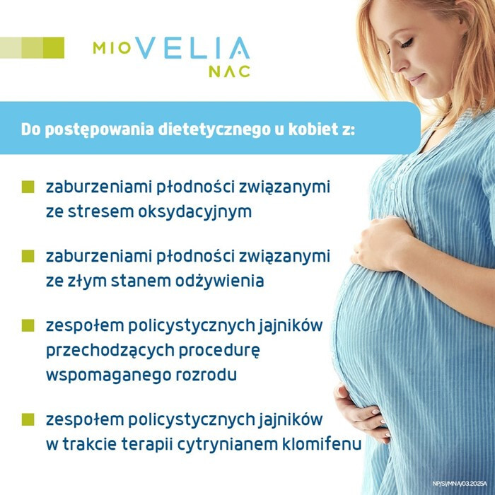 Miovelia NAC kapsułki dla kobiet na stymulację owulacji, 15 szt.