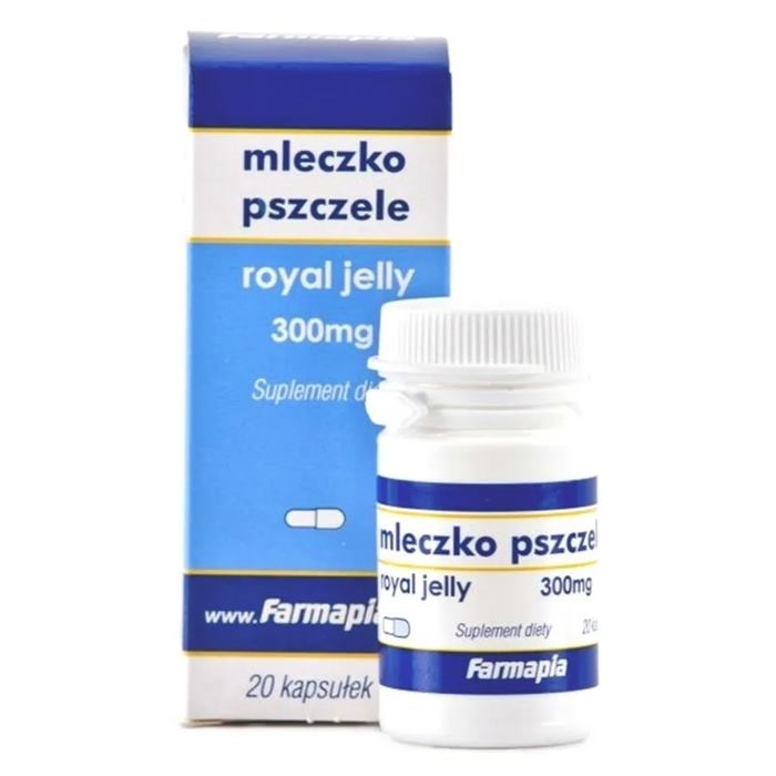 Mleczko pszczele 300 mg 20 kapsułek
