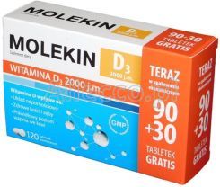 Molekin D3 2000 j.m. 120 tabletek powlekanych