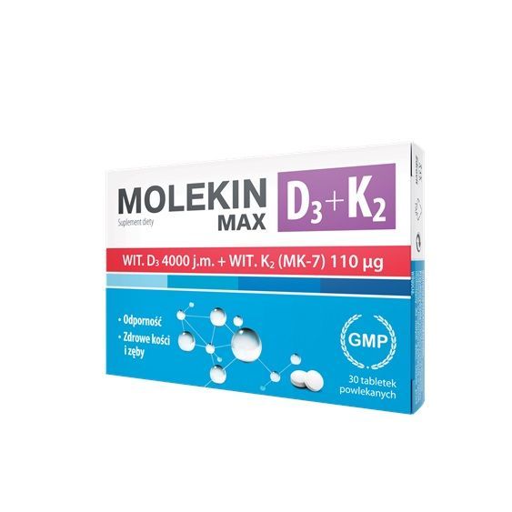 Molekin Max D3+K2 tabletki powlekane, 30 szt.