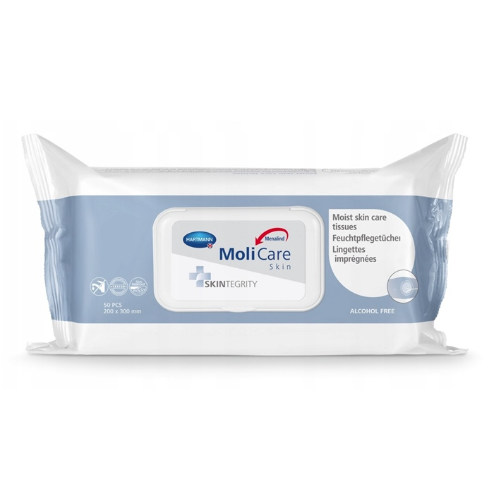 MoliCare Skin chusteczki oczyszczające do skóry, 50 szt.