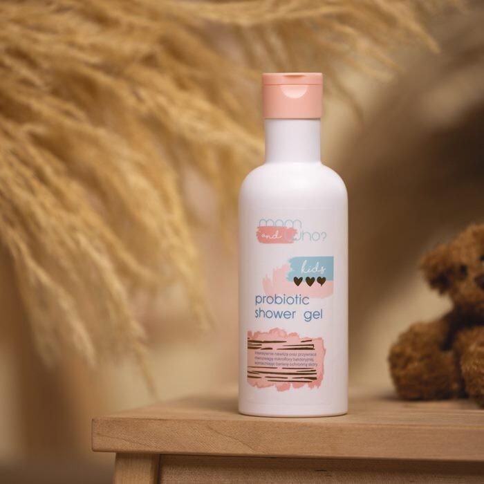 Mom & Who? Kids Probiotyczny Nawilżająco-kojący żel pod prysznic 250 ml