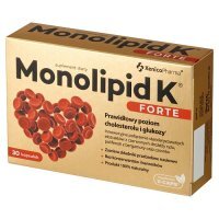 Monolipid K Forte kapsułki na prawidłowy poziom cholesterolu, 30 szt.