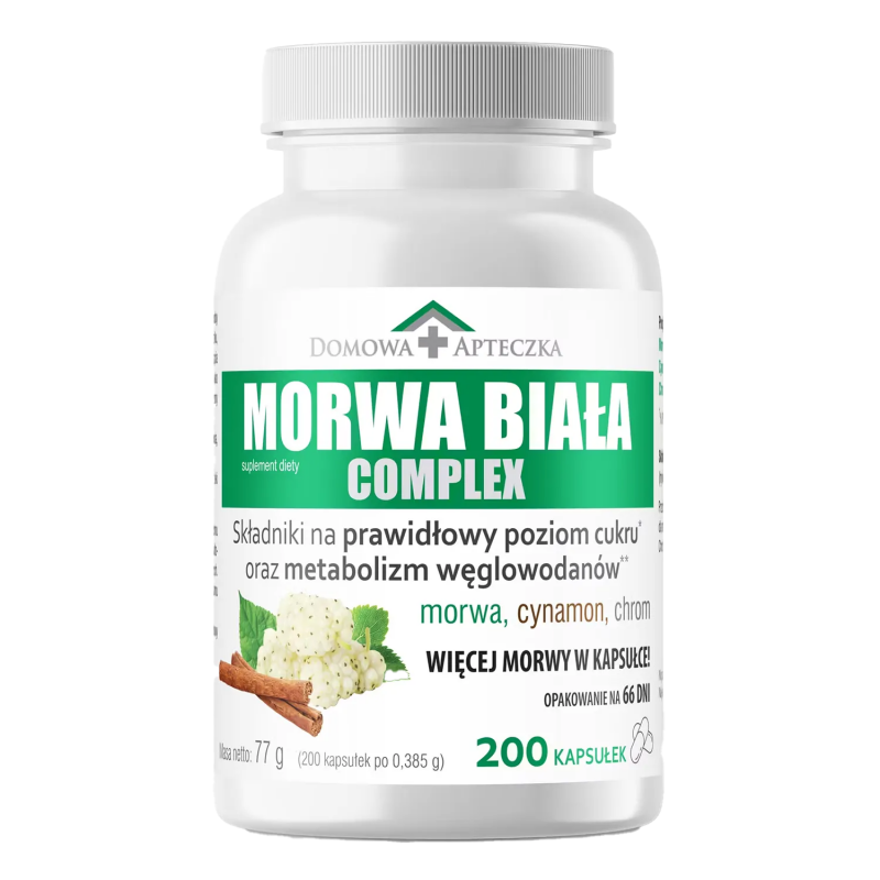 Morwa Biała Complex kapsułki, 200 szt.